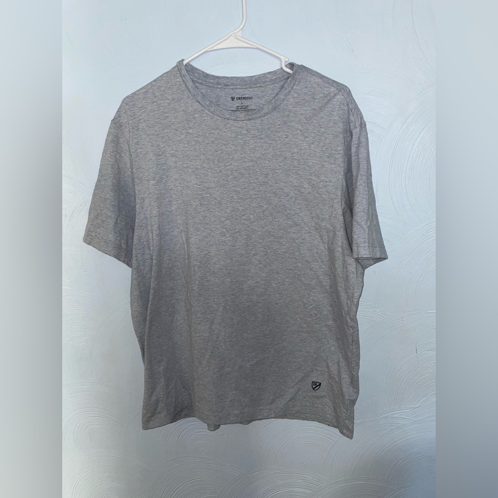 Men’s Large Cremieux Heathered Blue Short Sleeve Tee
